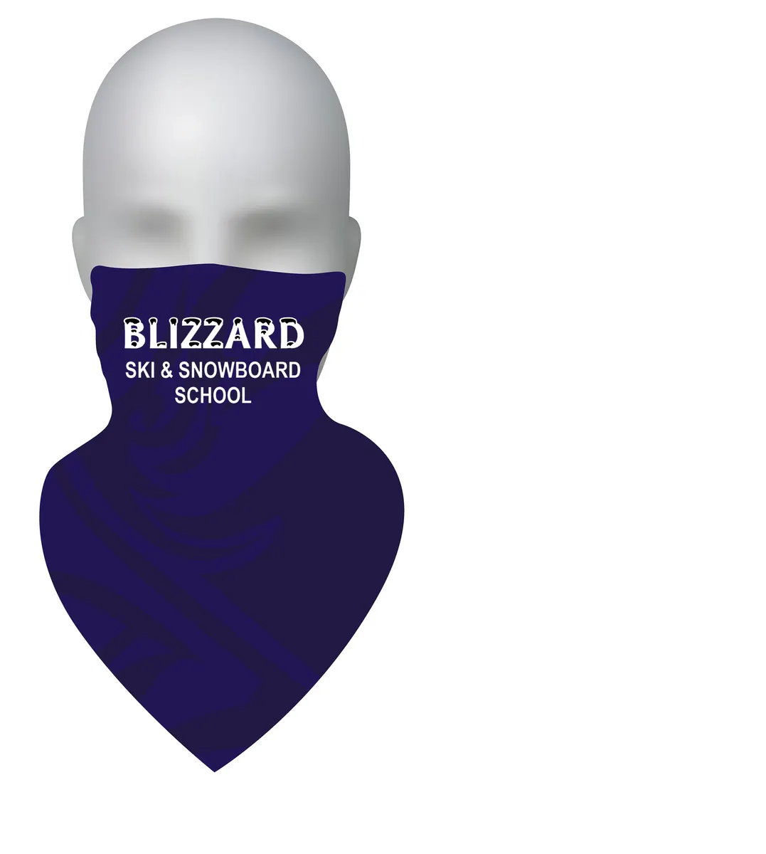 Ski school gaiter with ear loops