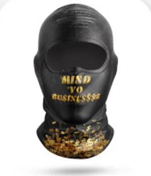 Ski Mask Layout Options #8: Chin text + printed band