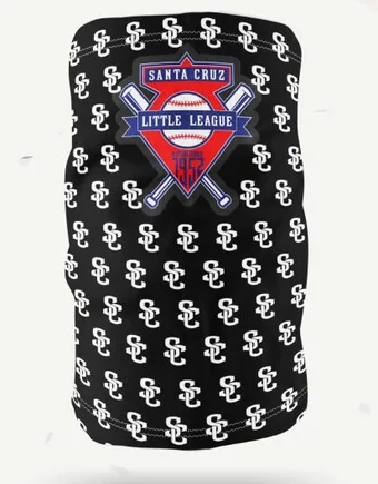 Neck Gaiter Layout Options #11: Center logo on a dense mini-pattern