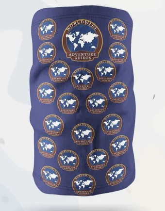 Neck Gaiter Layout Options #16: All-over badges