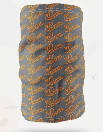 Neck Gaiter Layout Options #17: All-over diagonal logos