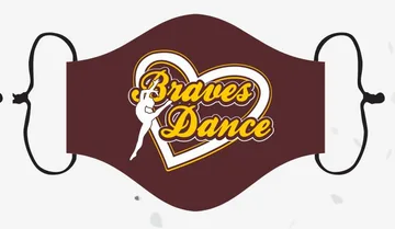 Face Mask Layout Options #3: Big center logo
