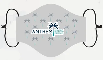 Face Mask Layout Options #5: Center logo + light pattern