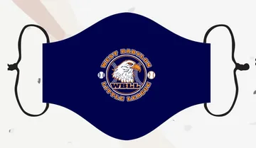 Face Mask Layout Options #8: Center round badge