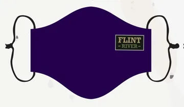 Face Mask Layout Options #14: Small logo, upper right