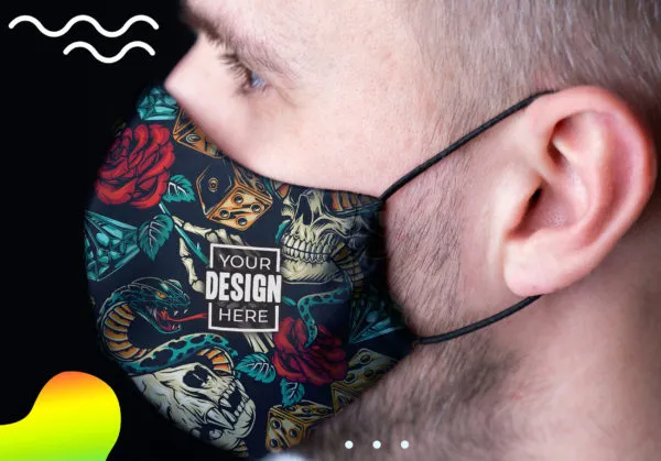 Fitted Sublimated Face Mask