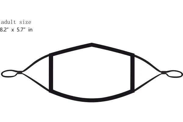 Adult face mask template
